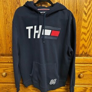 Tommy Hilfiger Navy Hoodie with Logo Patch